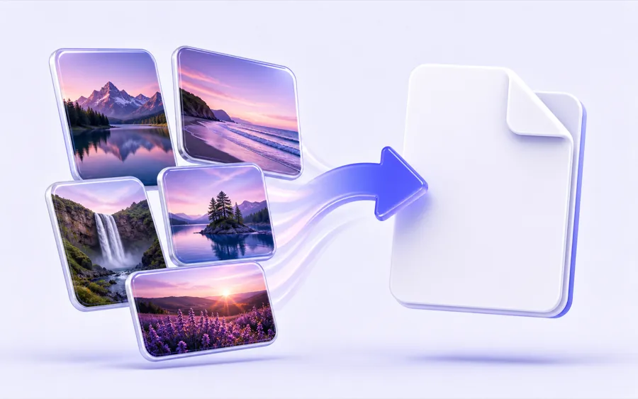 Combining iPhone photos into a PDF
