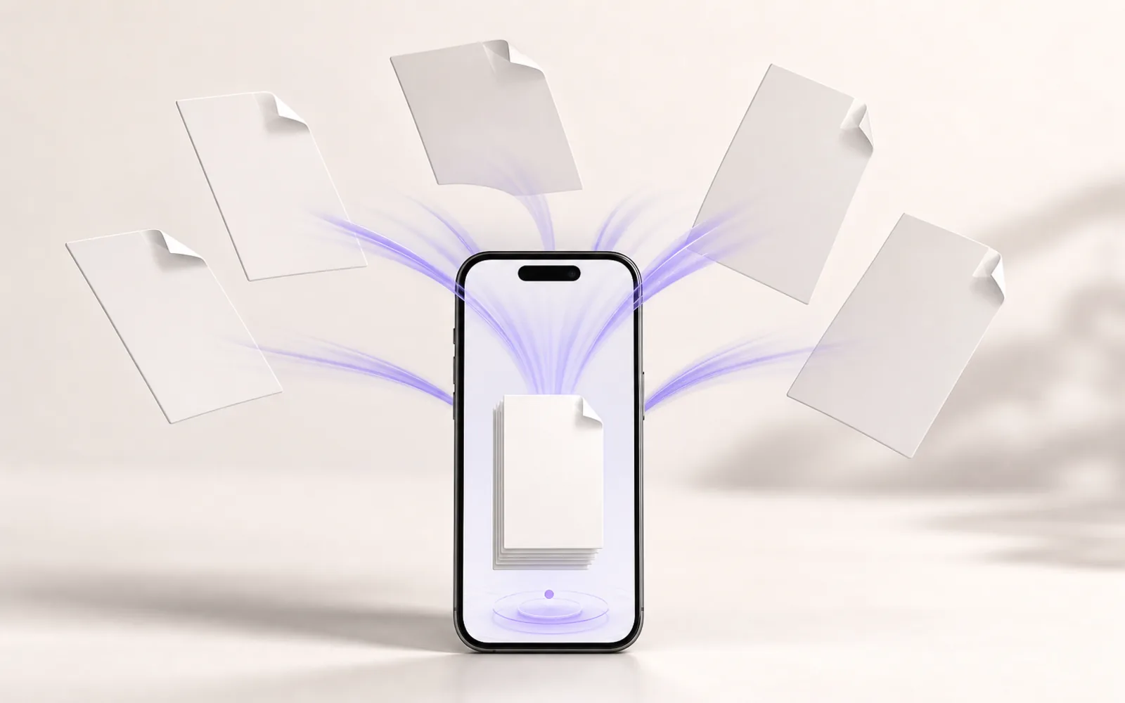 Merging multiple PDF files into one document on an iPhone